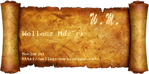 Wellesz Márk névjegykártya